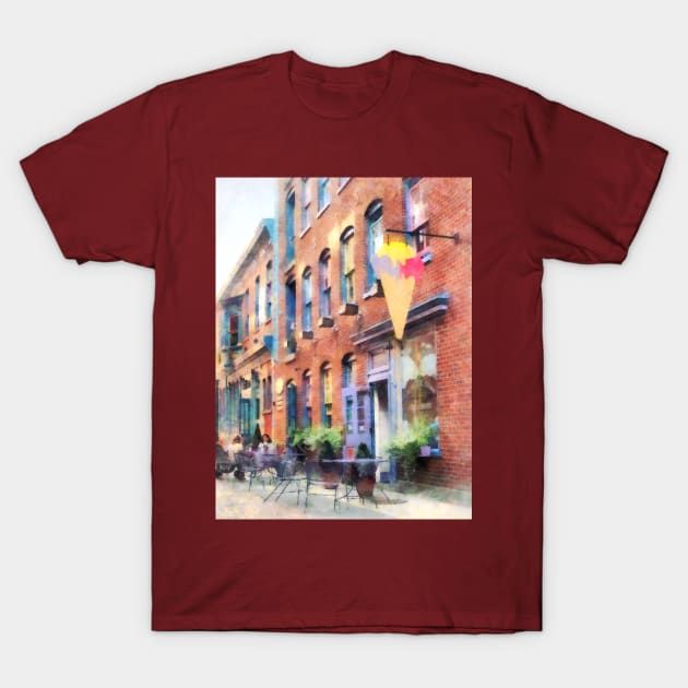 Easton PA - At the Ice Cream Parlor T-Shirt by SusanSavad